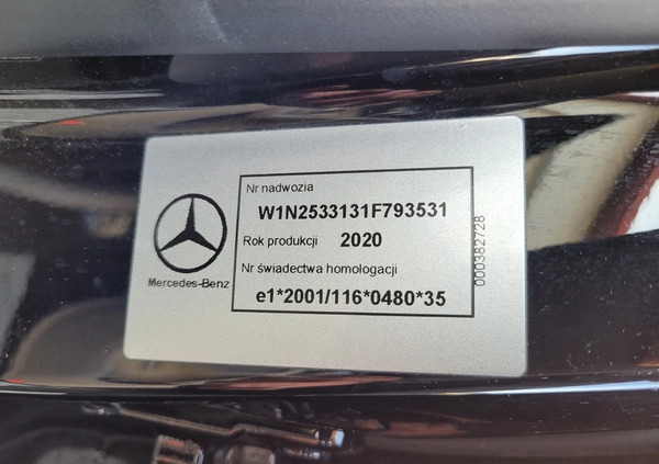 Mercedes-Benz GLC cena 186000 przebieg: 51000, rok produkcji 2020 z Wolsztyn małe 154